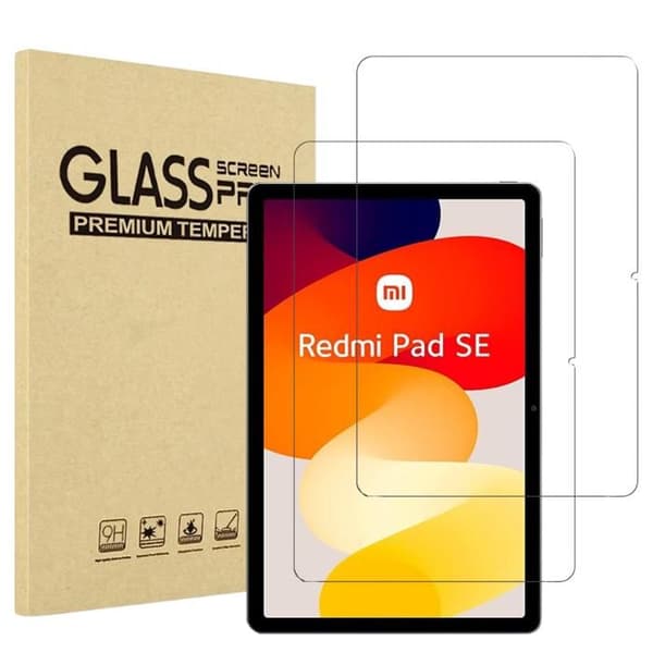 Skärmskydd för pekskärmstablett kompatibel med Xiaomi Redmi Pad SE [Pack 2] Härdat glas