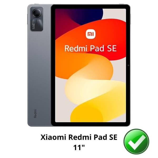 Skydd film - Xiaomi - Redmi Pad SE - Mjuk silikonplånbok - 2 Härdat glas - Transparent