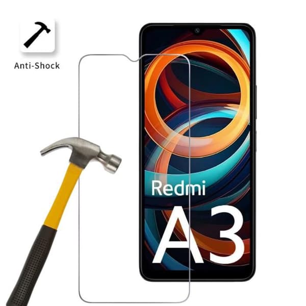 Film av härdat glas för Xiaomi Redmi A3 [Pack 2] Skyddsglas Telefon Phonillico®