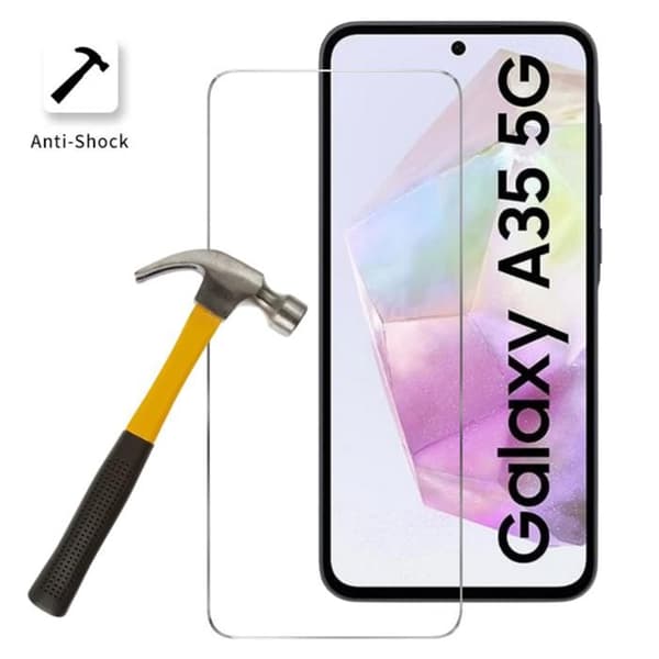 Film avskärmad glas för Samsung Galaxy A35 5G [Pack 4] Skärmskydd Phonillico®