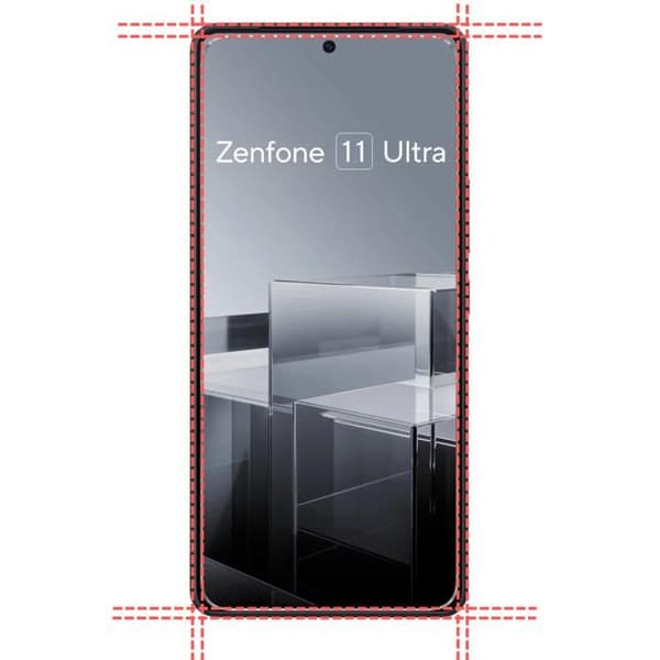 Film avsedd för Asus Zenfone 11 ULTRA 5G [Pack 2] Skyddsglas för skärm Phonillico®