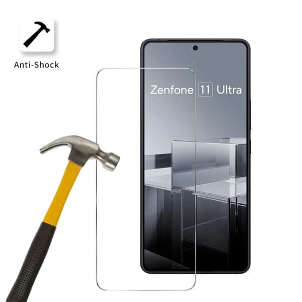 Film avsedd för Asus Zenfone 11 ULTRA 5G [Pack 2] Skyddsglas för skärm Phonillico®