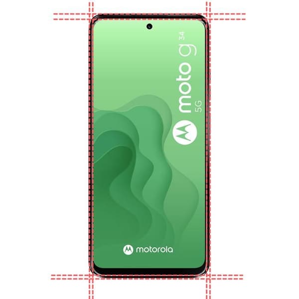 Skyddande film - Phonillico - Motorola Moto G34 5G - Förpackning med 2 - Härdat glas - Repbeständigt