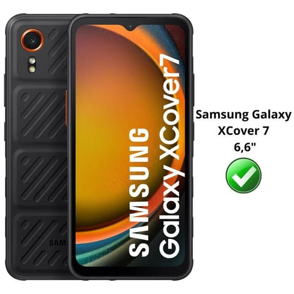 Skydd film - Phonillico® - Samsung Galaxy XCover 7 - Paket med 4 - Härdat glas - Repbeständig
