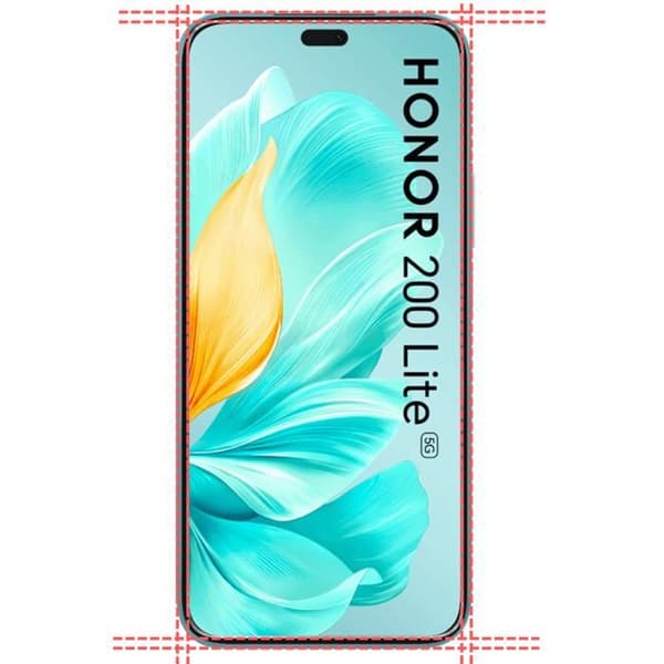 Skärmskydd - Phonillico - Honor 200 Lite 5G - Pack om 4 - Härdat glas - Rep-resistent