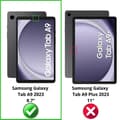 Miniatyrbild 2 av 5: Härdat Glas - Phonillico - Samsung Galaxy Tab A9 2023 - Pack om 2 - Repellerande - 8,7 tum