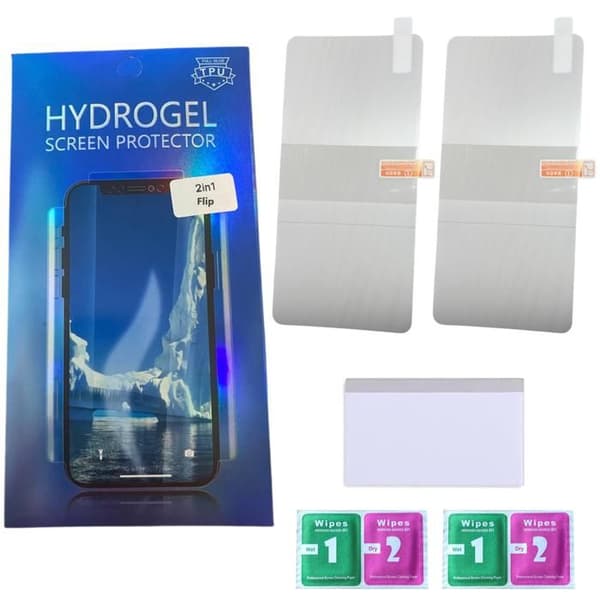 Skärmskydd - Phonillico® - Samsung Galaxy Z FLIP 6 - 2-pack - Ultra tunn - Repellerande
