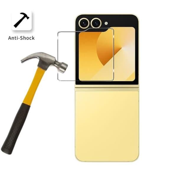 Härdat glas för Samsung Galaxy Z FLIP 6 [Pack 2] Skyddande skärmskydd Phonillico®