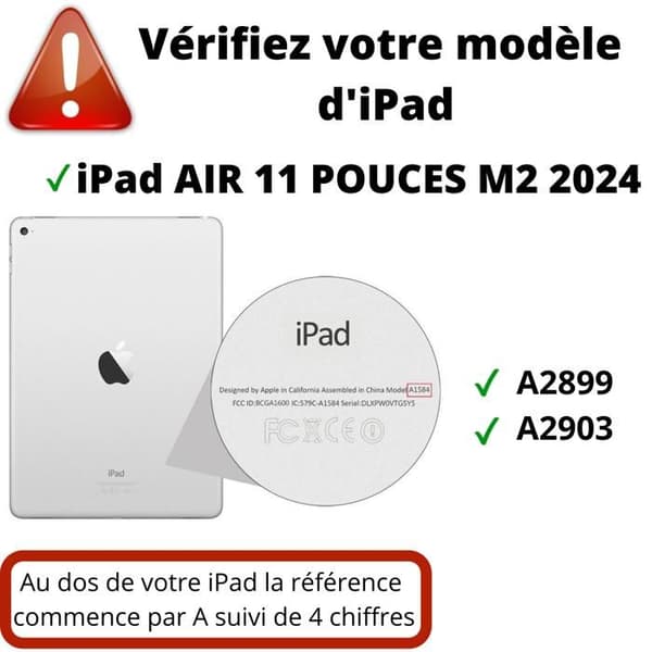 Skärmskydd - Phonillico - iPad Air 2024 11 tum M2 - Härdat Glas - Pack 2 - Repellent mot repor