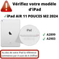 Miniatyrbild 2 av 6: Skärmskydd - Phonillico - iPad Air 2024 11 tum M2 - Härdat Glas - Pack 2 - Repellent mot repor