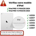 Miniatyrbild 2 av 5: Skydd för iPad Pro 2024 - Phonillico - Paket med 2 - Härdat glas - Skydd för bakre kamera - Transparent