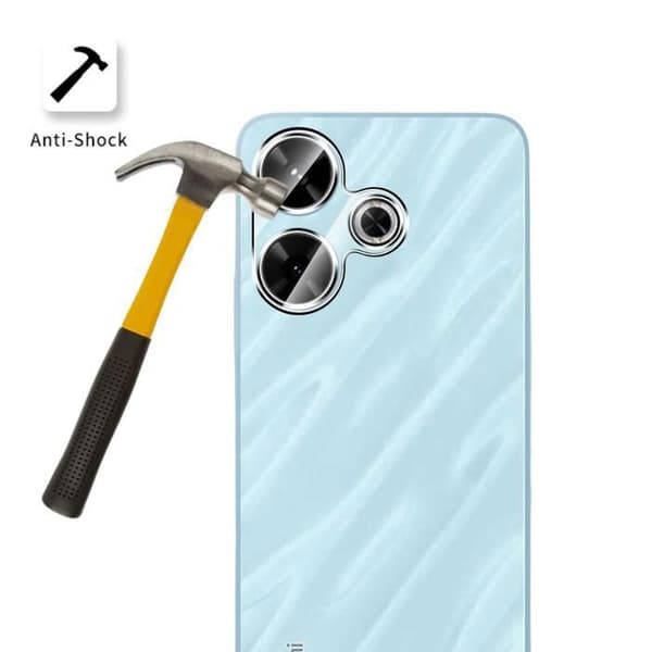 Skyddskamera - Phonillico - Xiaomi Redmi 13 - Härdat glas - Paket med 2 - Represistent