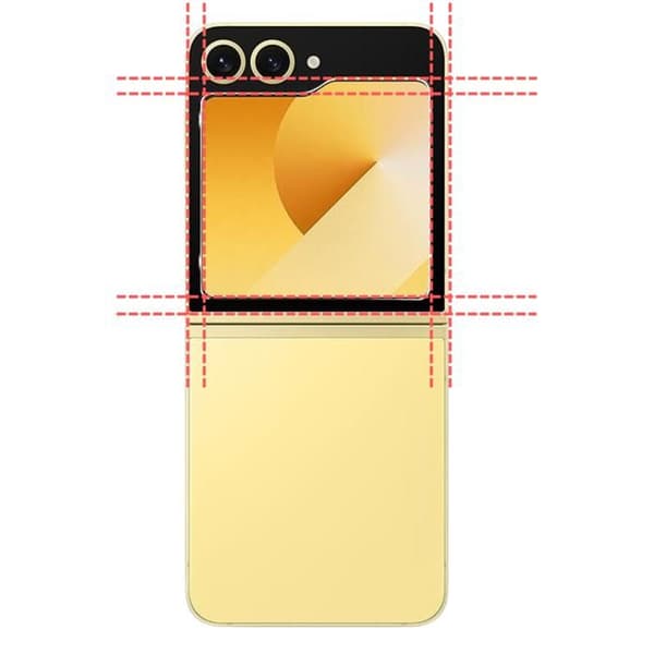 Skärmskydd - Phonillico® - Samsung Galaxy Z FLIP 6 - Härdat glas - Paket med 2 - Repbeständigt