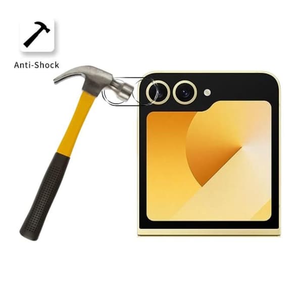 Skärmskydd - Phonillico® - Samsung Galaxy Z FLIP 6 - Härdat glas - Paket med 2 - Repbeständigt