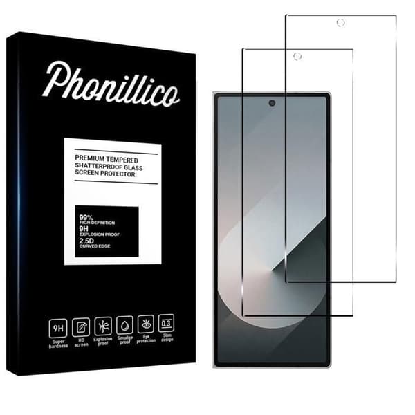 Förstärkt Glas för Samsung Galaxy Z FOLD 6 [Pack 2] Skyddsfilm för Skärm Phonillico®