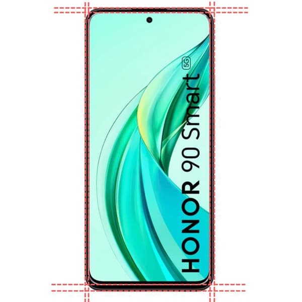 Skyddsplast - Phonillico - Honor 90 Smart 5G - 2-pack - Härdat glas - Rep Resistant