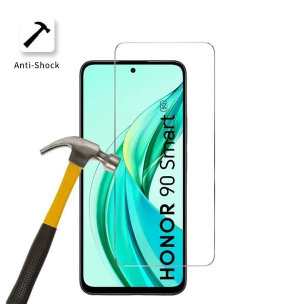Skyddsplast - Phonillico - Honor 90 Smart 5G - 2-pack - Härdat glas - Rep Resistant