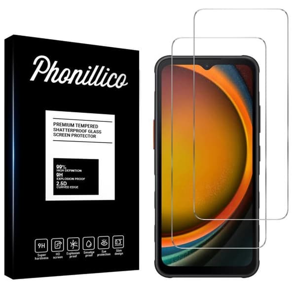 Filmt glas för Samsung Galaxy XCover 7 [Pack 2] Skärmskydd Phonillico®