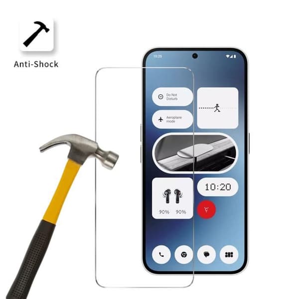 Film av härdat glas för Nothing Phone 2a [Pack 2] Skärmskydd Phonillico®