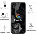 Miniatyrbild 3 av 5: Skärmskydd - Phonillico - Google Pixel 8a - Paketering om 4 - Härdat glas - Repbeständigt