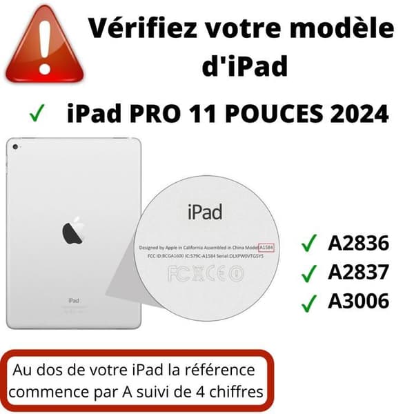 Härdat Glas - Phonillico - iPad Pro 2024 11 tum - Pack av 2 - Riptålig - Wipes ingår