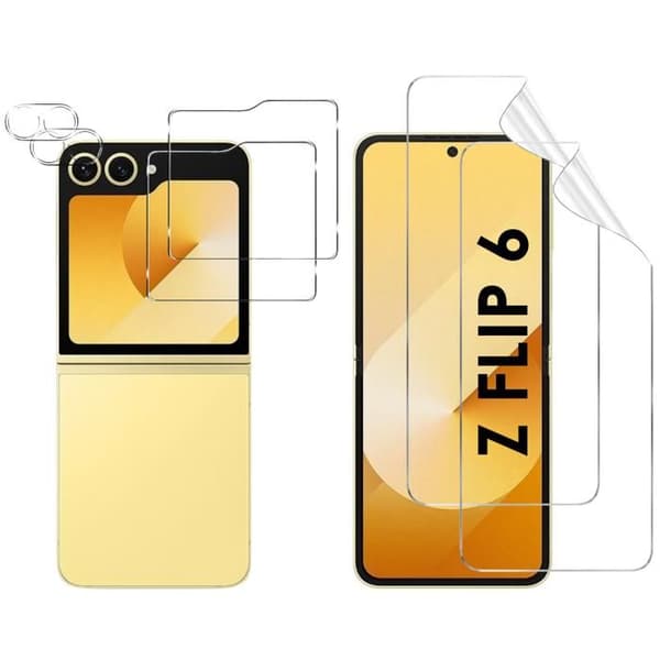 Skyddsfilm - Phonillico - Samsung Galaxy Z FLIP 6 - Paket 2 - Härdat glas - Kamera skydd