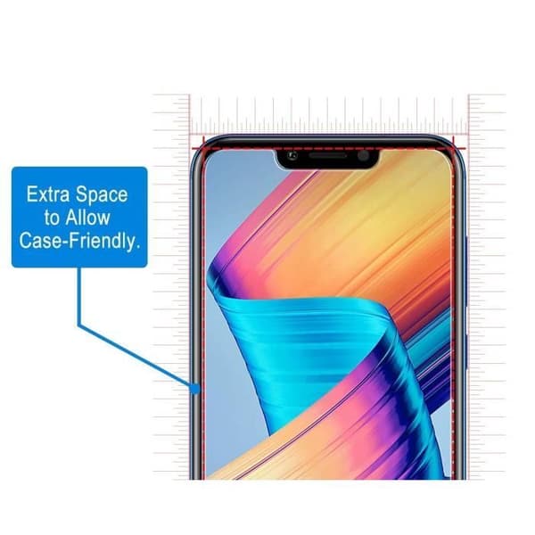 Skärmskydd - Phonillico® - Huawei HONOR PLAY - Pack av 2 - Härdat glas - Rep-resistant