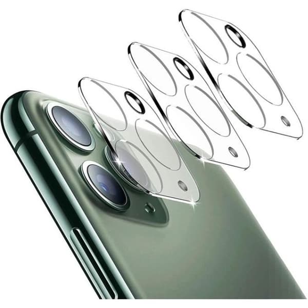 Paket med 3 Härdat Glas Kamera Skydd för Apple iPhone 11 PRO - 11 PRO MAX - Lins Skyddare [Phonillico®]