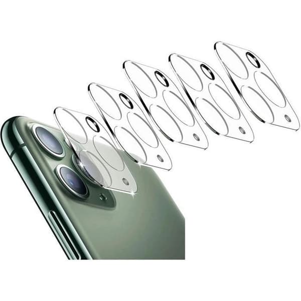 Lot med 5 härdade glasögon för kameraskydd för Apple iPhone 11 PRO - 11 PRO MAX - Lins skydd för kamera [Phonillico®]
