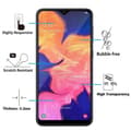 Miniatyrbild 3 av 4: Härdat Glas - Phonillico® - Samsung Galaxy A10 - Pack om 2 - Svart Kant - Repduktig