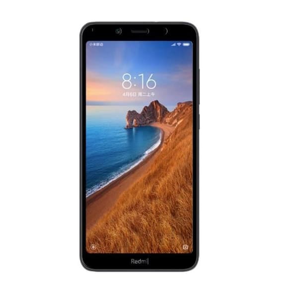 Skyddsglas - Phonillico® - Xiaomi REDMI 7A - Pack om 2 - Härdat Glas - Svart Kant