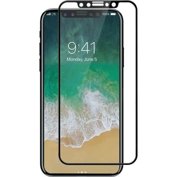 Härdat glas - Phonillico® - iPhone 11 - Skärmskydd - Ultra hållbar - Svart kant