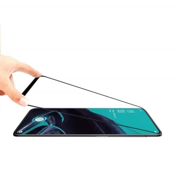 Skyddande skal - Phonillico® - OPPO RENO 2 - Mjuk silikon - Härdat glas - Ultranätt