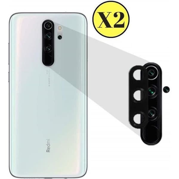 Mängd av 2 Tempererat Glas Skydd för Kamera till Xiaomi REDMI NOTE 8 PRO - Skyddsfilm för Bakre Kameralinse