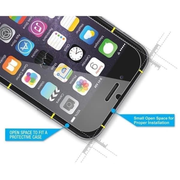 Härdat glas för Apple iPhone 6 PLUS - 6S PLUS - Ultraresistent skyddsfondfilm transparent mot repor Phonillico®