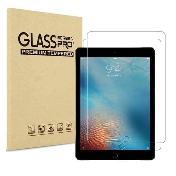 Härdat Glas för iPad AIR 1 - AIR 2 - Pro - 5 - 6 [Pack 2] Skärmskyddsfilm Resistenta [Pack om 2] Rep-skyddande Glas Phonillico®
