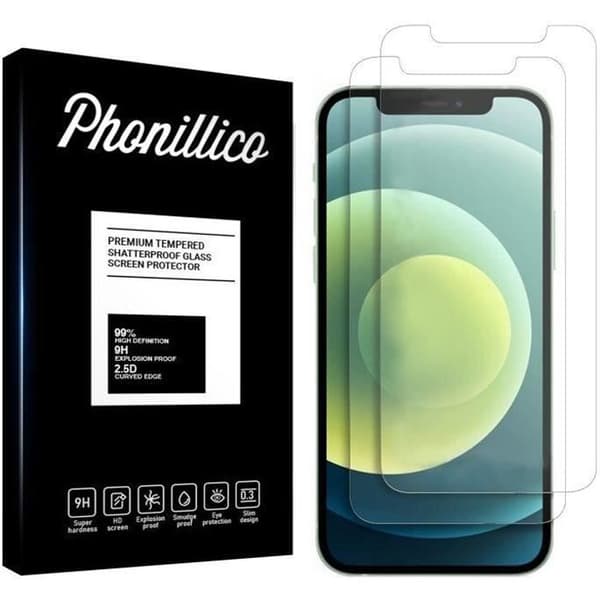 Film Vitre Skydd för Skärm - Phonillico - iPhone 12 MINI - Pack 2 - Härdat Glas - Repbeständigt
