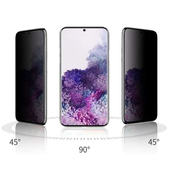 Skyddsnfilm - Phonillico - Samsung S20 FE - Förpackning 2 - Svart - Antispion - Rep resistant