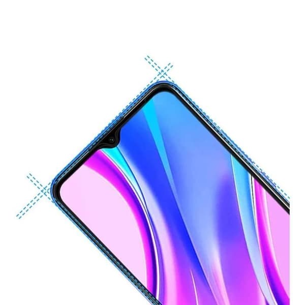Härdat glas - Phonillico® - Xiaomi REDMI 9/9A/9C NFC - 2-pack - Transparent - Svart kant