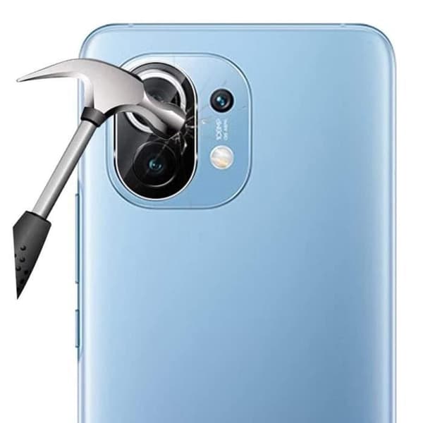 Skyddande Kamera Transparent för Xiaomi MI 11 5G [Pack av 2] Härdat glas Linsskydd Bakre Kamera Film Phonillico®