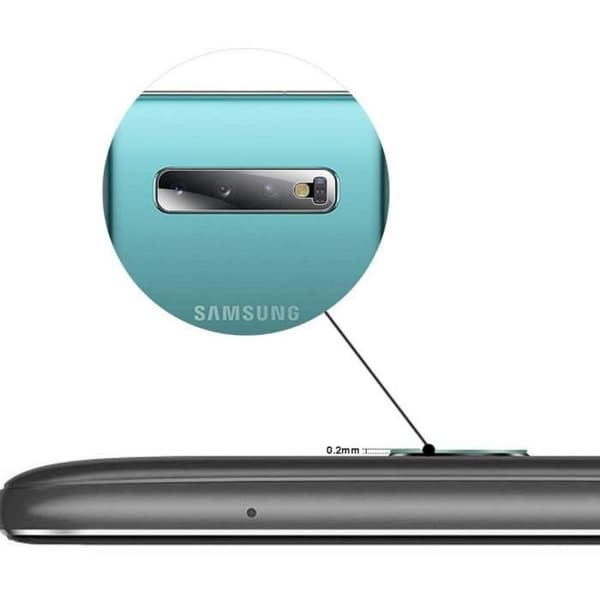Paket med 4 härdade glas för kameraskydd till Samsung Galaxy S10 PLUS - Skyddande film för bakre kameralinse