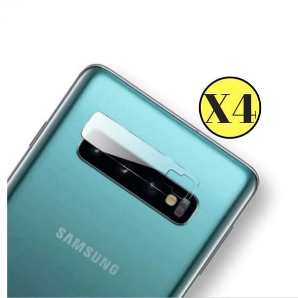 Paket med 4 härdade glas för kameraskydd till Samsung Galaxy S10 PLUS - Skyddande film för bakre kameralinse