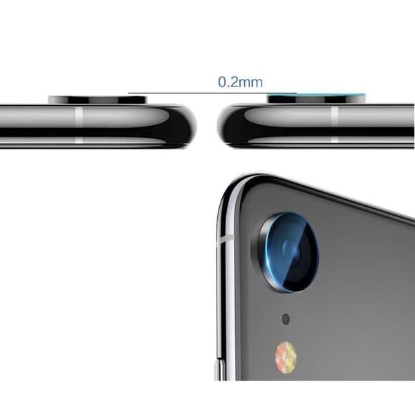 Paket med 2 Härdat Glas Skydd för Kamera för Apple iPhone XR - Skyddsfilm för Lins Kamera Bakåt
