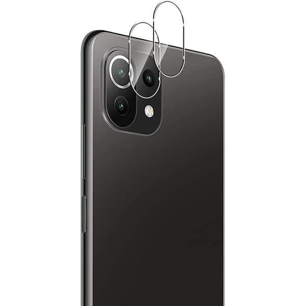 Skyddskamera Transparent för Xiaomi MI 11 LITE [Set om 2] Härdat glas Kameraobjektiv Bakre Film Phonillico®