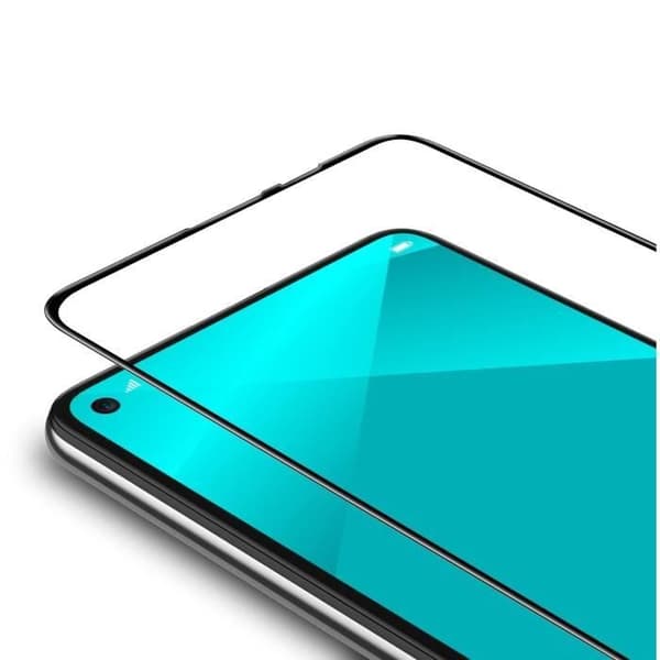 Skydd-film - Phonillico® - Huawei P40 LITE - Pack 2 - Härdat glas - Svart kant