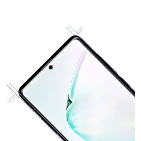Härdat glas för Samsung Galaxy NOTE 10 LITE [Pack 3] Transparent heltäckande Film Svart kant Skärm skydd Phonillico®