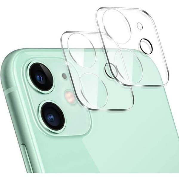 Skyddskamera - Phonillico - iPhone 11 - Paket med 2 - Härdat glas - Represistent