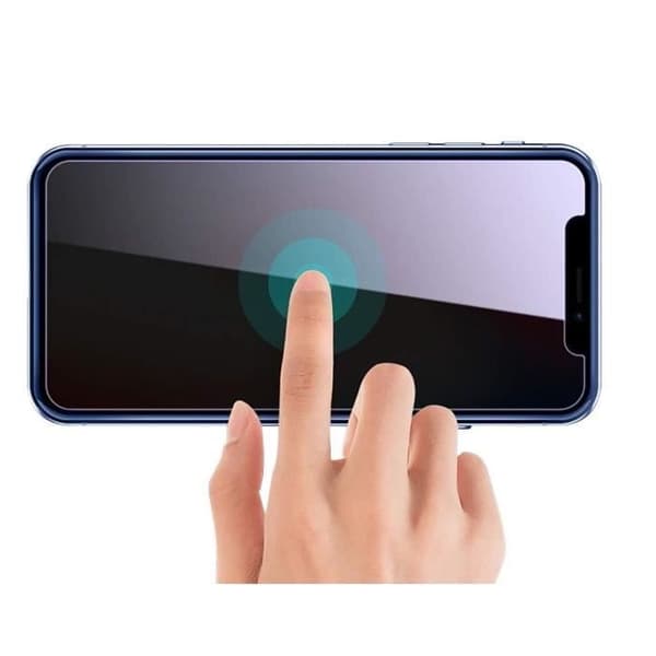 Skyddfilm - Phonillico® - iPhone 12 / 12 PRO - Paket med 2 - Svart - Antispion