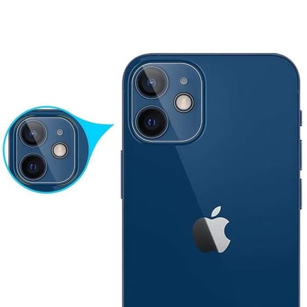 Skydd för Kamera Hel för iPhone 12 (6,1") [Paket om 2] Härdat glas Kameralins Bakre Film Phonillico®