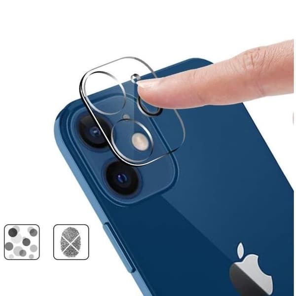 Skydd för Kamera Hel för iPhone 12 (6,1") [Paket om 2] Härdat glas Kameralins Bakre Film Phonillico®